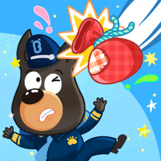 安全提醒-雪地路滑要小心播放简介啦咘啦哆警长和杜宾警员一起去滑雪