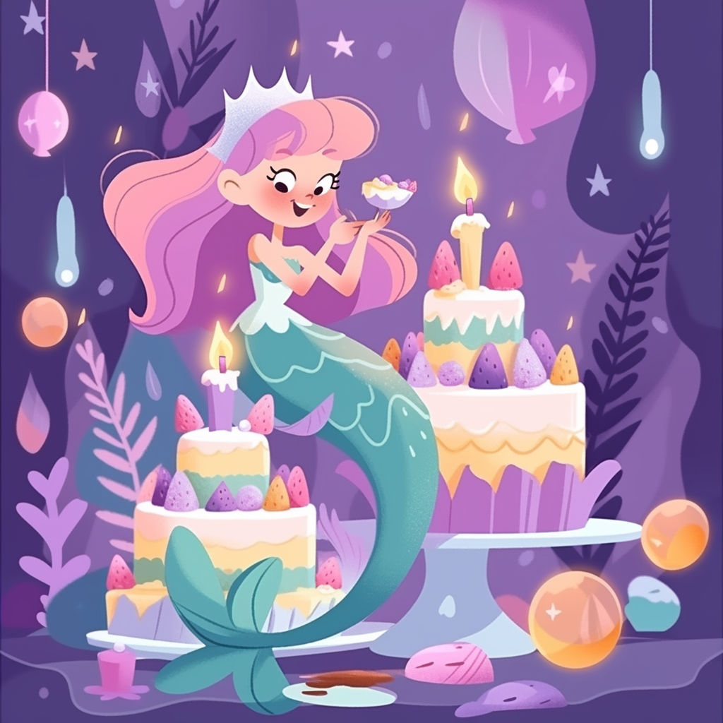 Mermaid Princess Series: Birthday Party🎂