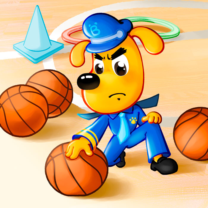 Safety Sheriff Labrador👮: Grueling Basketball Training🏀