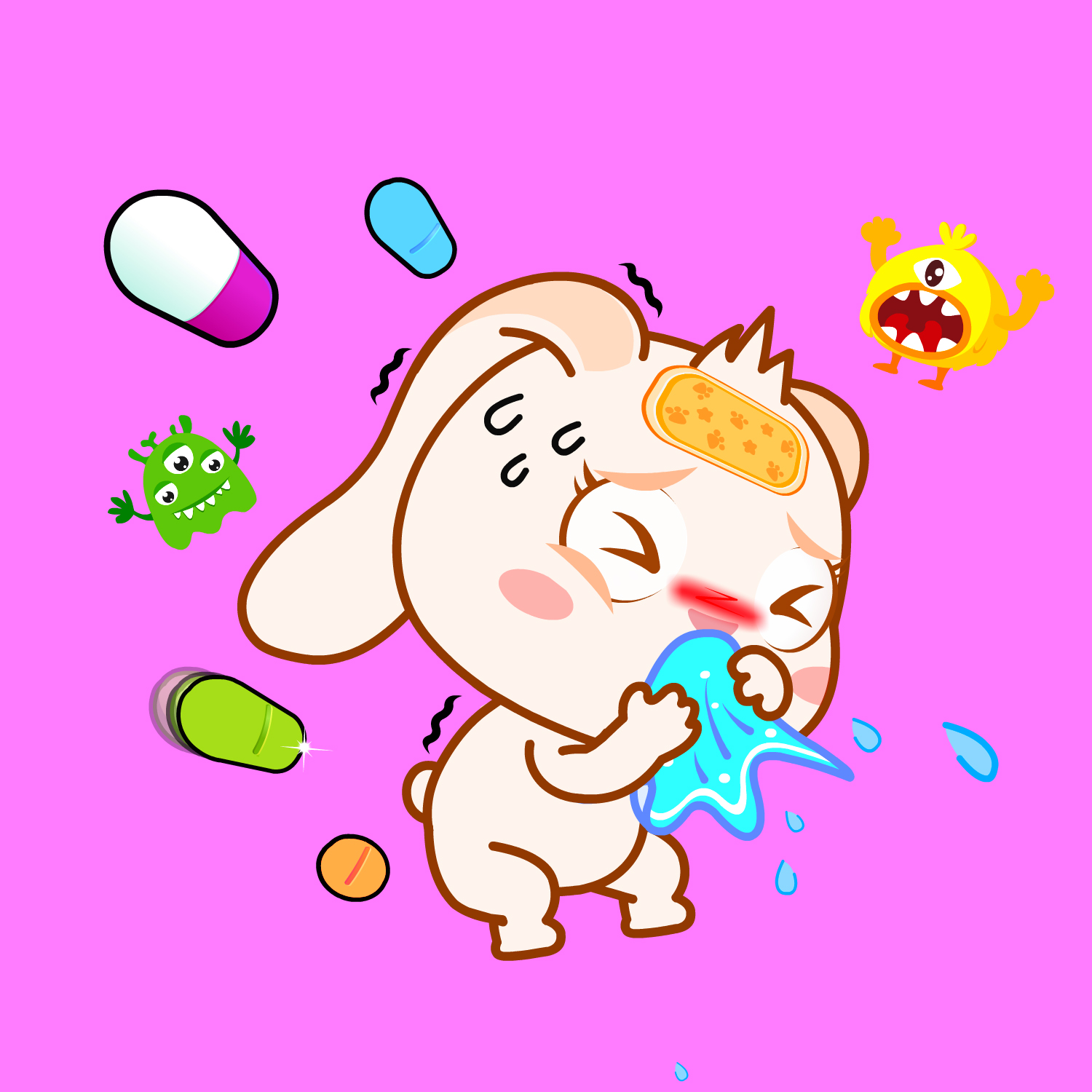The Monsters in your Nose👃丨Stories about Good Habits丨Medicine Help Us💊