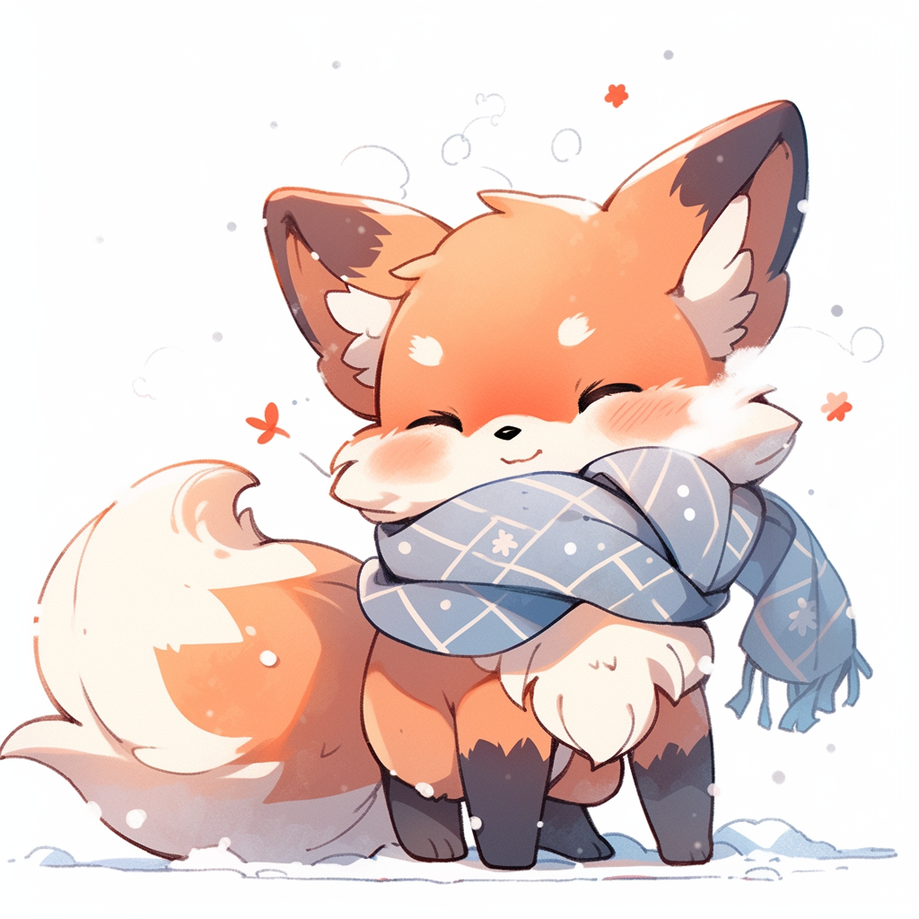 Good Night, Little Fox in the Colorful Flowered Scarf🦊