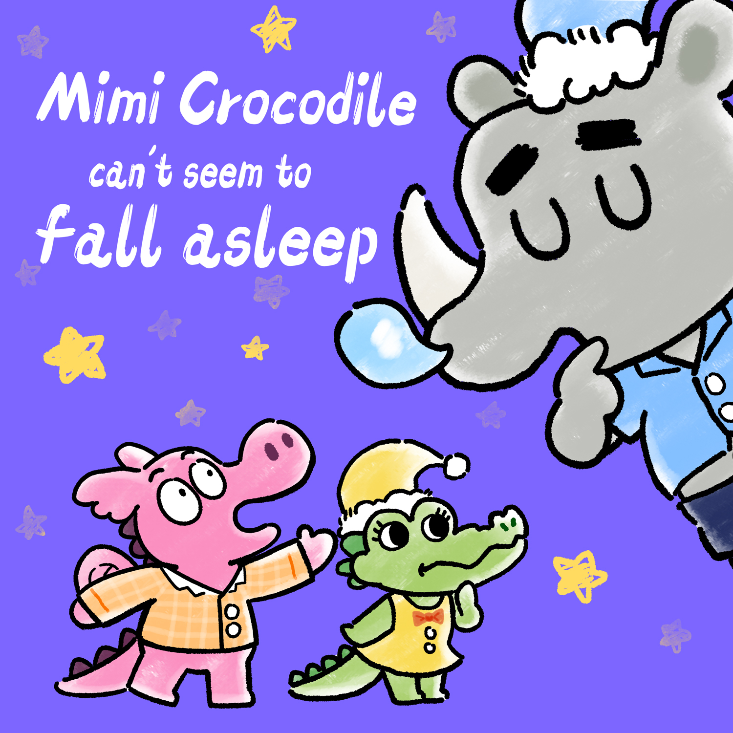 Mimi Crocodile can't seem to fall asleep😴丨Spotty Dinosaur and Friends丨Midnight Giggles🤣