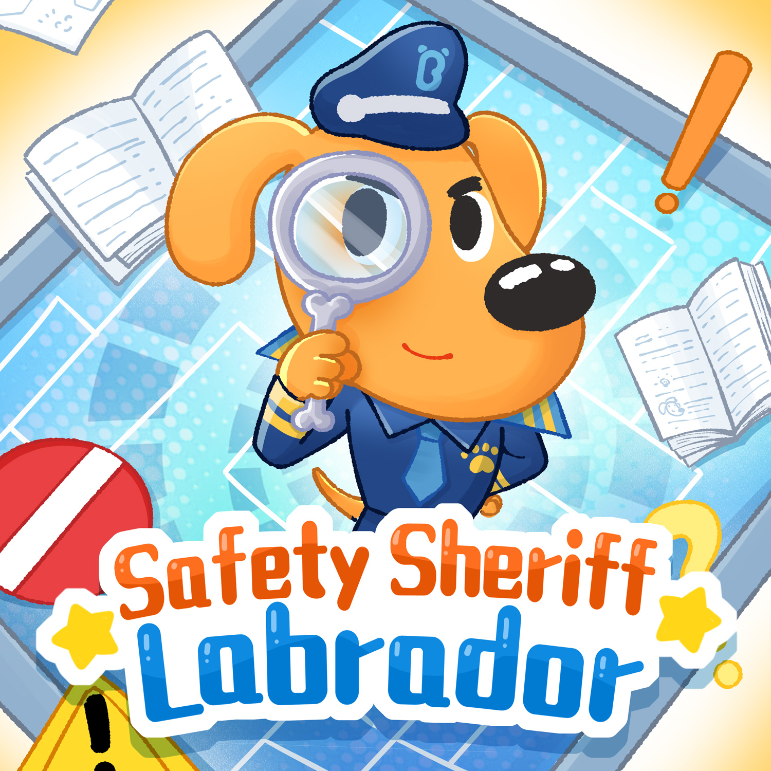 【Sheriff Labrador's Safety Tip! 】🚨Don't Enter Construction Area Without Permission