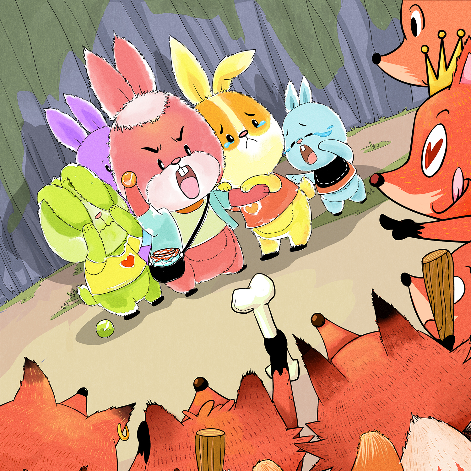 【寝かしつけ】七匹のうさぎと魔法の虹色キャンディー