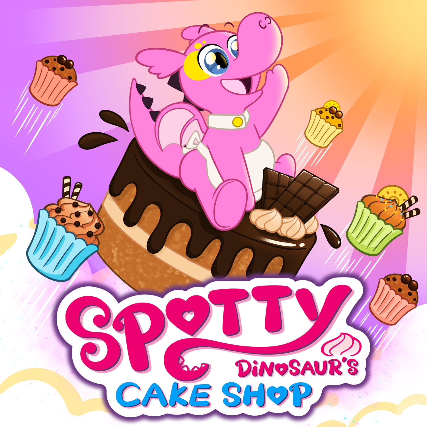 Flying Chocolate Cake Adventure🍫丨Spotty Dinosaur's Cake Shop