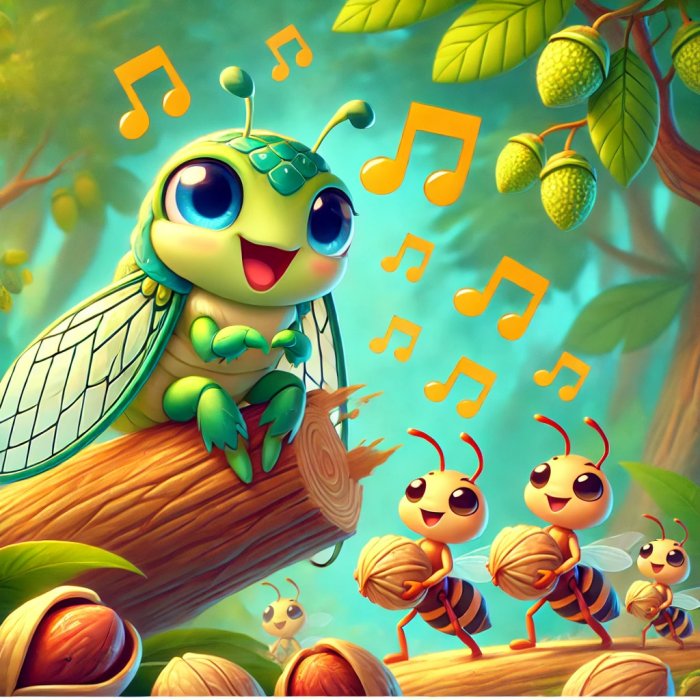 حكايات إيسوب: الجندب والنمل Aesop’s Fables: The Grasshopper and the Ants
