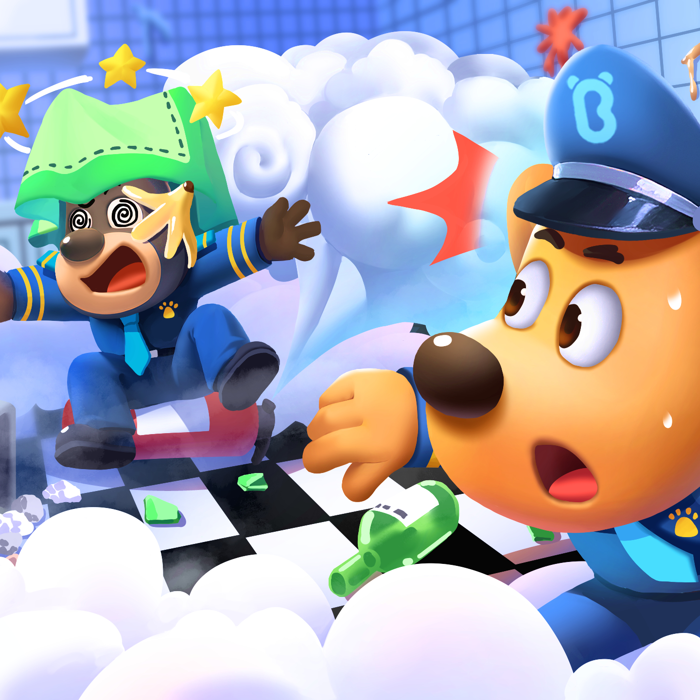 S8E34: The Dangerous Snowstorm Burger P2丨Safety Sheriff Labrador👮