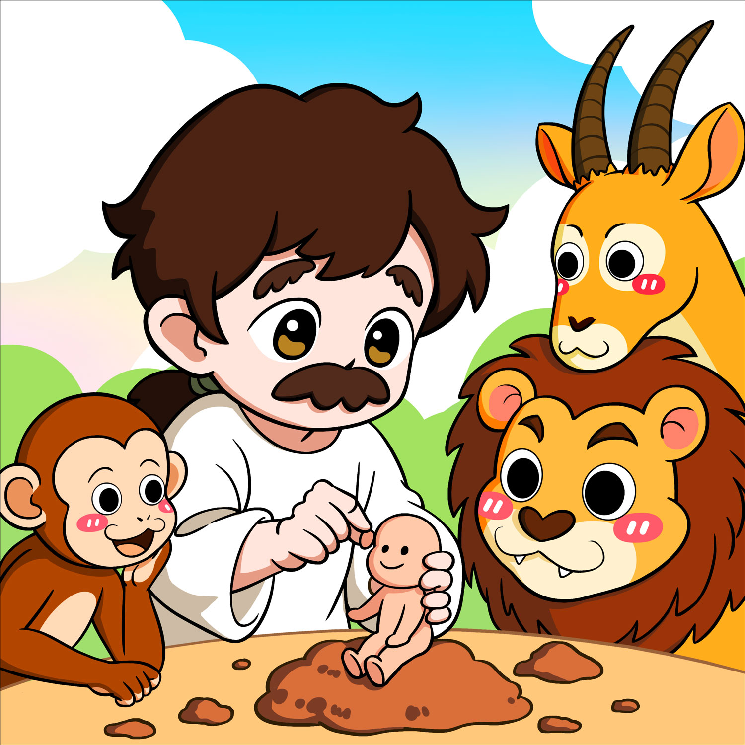 Nyambe and Kamunu: The Story of Human Creation P1丨African Folktales