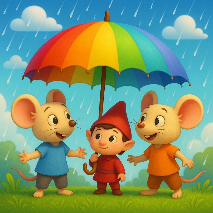 مظلة قوس قزح العجيبة丨عالم الخيال