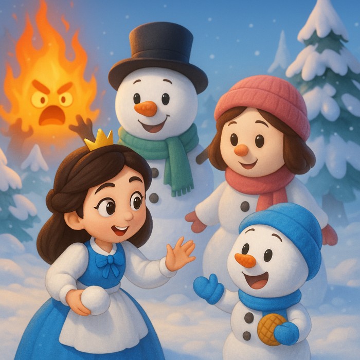 الأميرة ميلكي وطفل الثلج حمزة