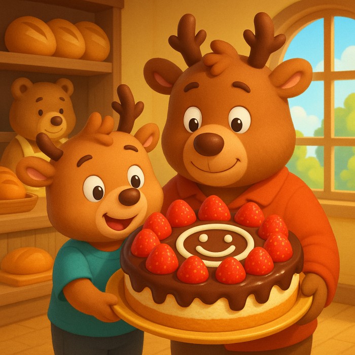 Bedtime Stories: Rudolph Buys a Cake🎂