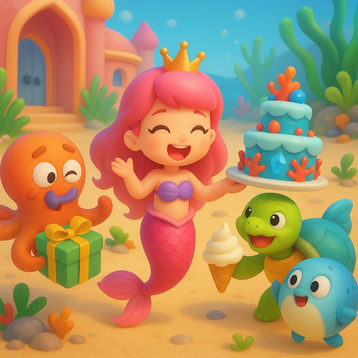 Mermaid Princess Series: Birthday Party🎂