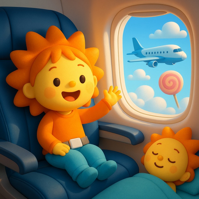 First Time on the Airplane丨Sunnie's Music Story🎶