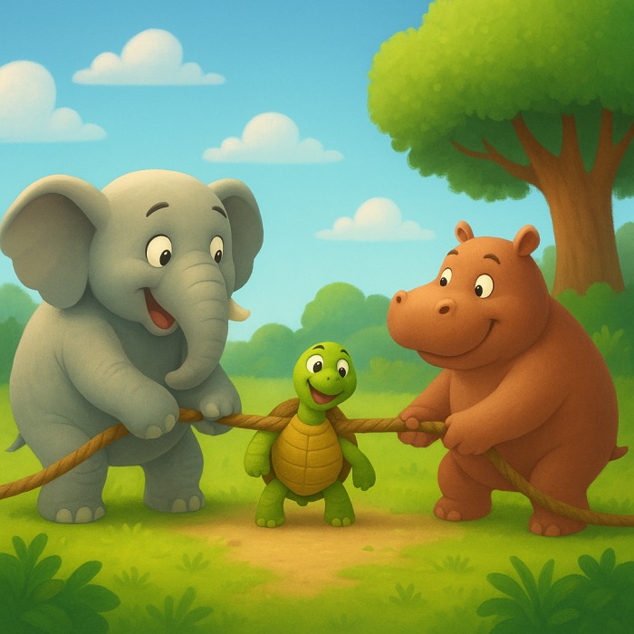 The Tortoise, the Hippopotamus and the Elephant丨Aesop's Fables from Every Land