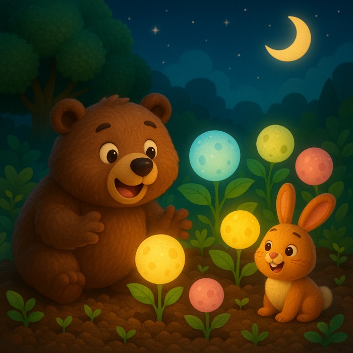 Bedtime Stories: The Moon Planting Grizzly Bear🌝