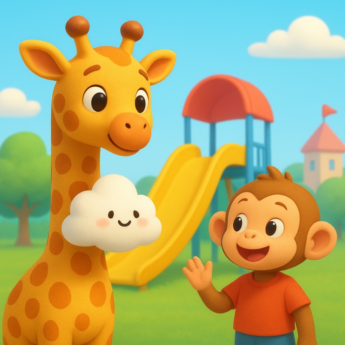Step 242: Giraffe and Her Cloud丨Happiness In Small Moments