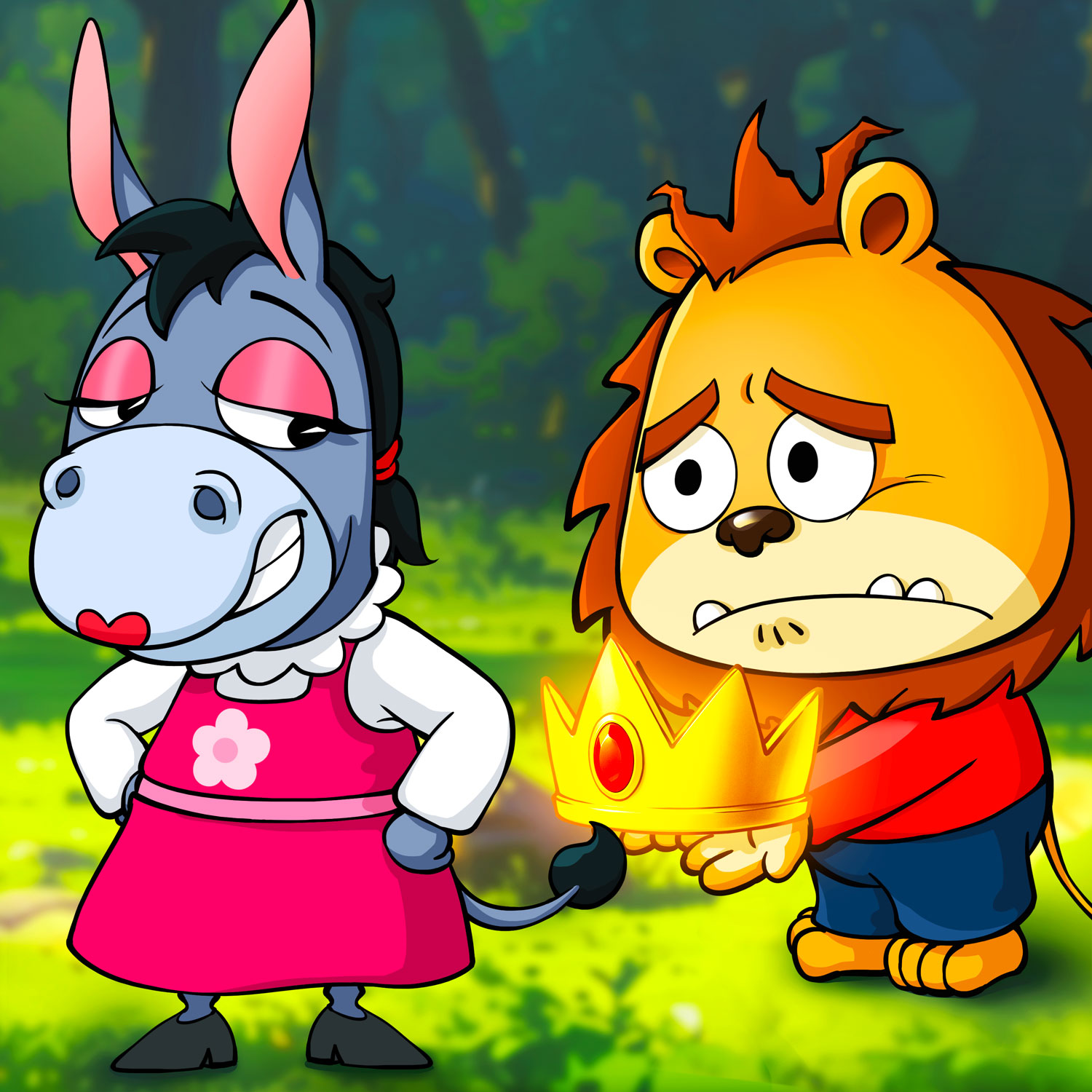 The Donkey and the Lion P1丨A Humorous Folktale from East Slavic