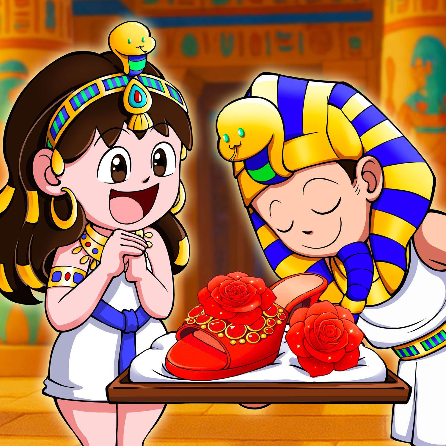 The Girl with the Rose-Red Slippers P1丨An Enchanting Story from Ancient Egypt