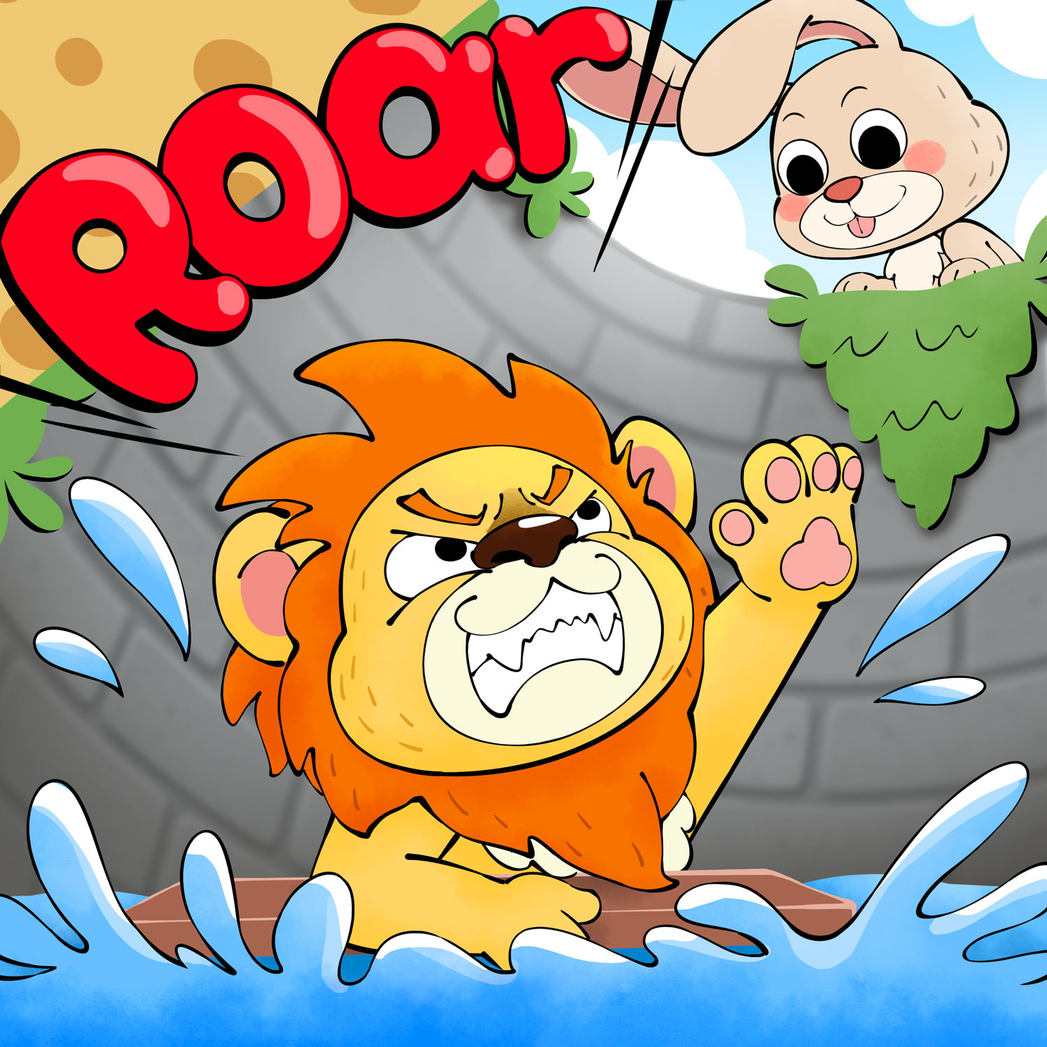 The Smart Rabbit and the Lion P2丨A Funny Folktale from India