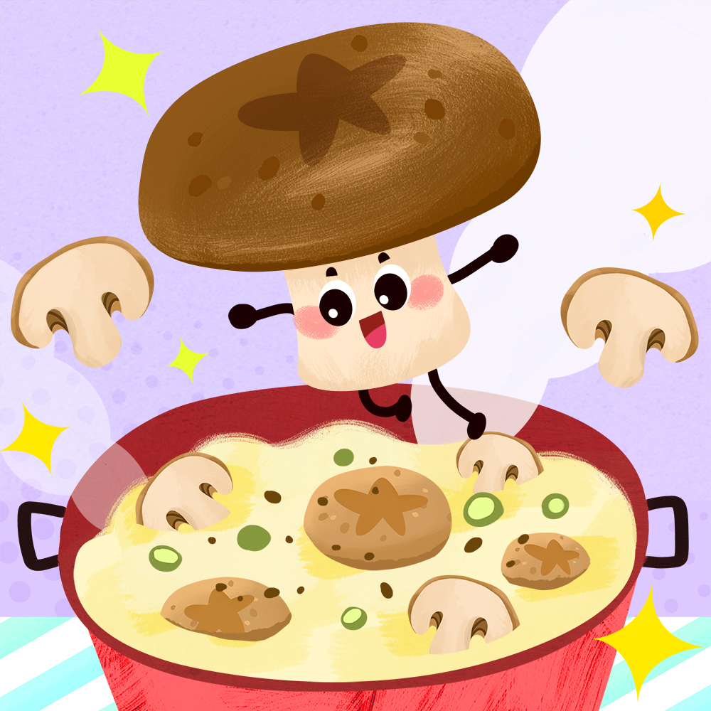 أبطال الخضراوات: نمو الفِطر الى بطل خارق