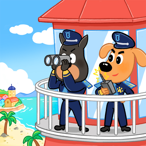 Let's Safeguard Rainbow Island Together P1丨Safety Sheriff Labrador👮