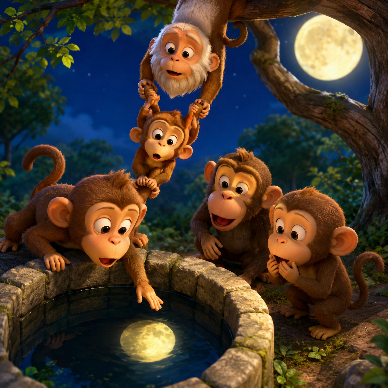 The Monkeys Grasp for the Moon丨Aesop’s Fables from Every Land episode artwork
