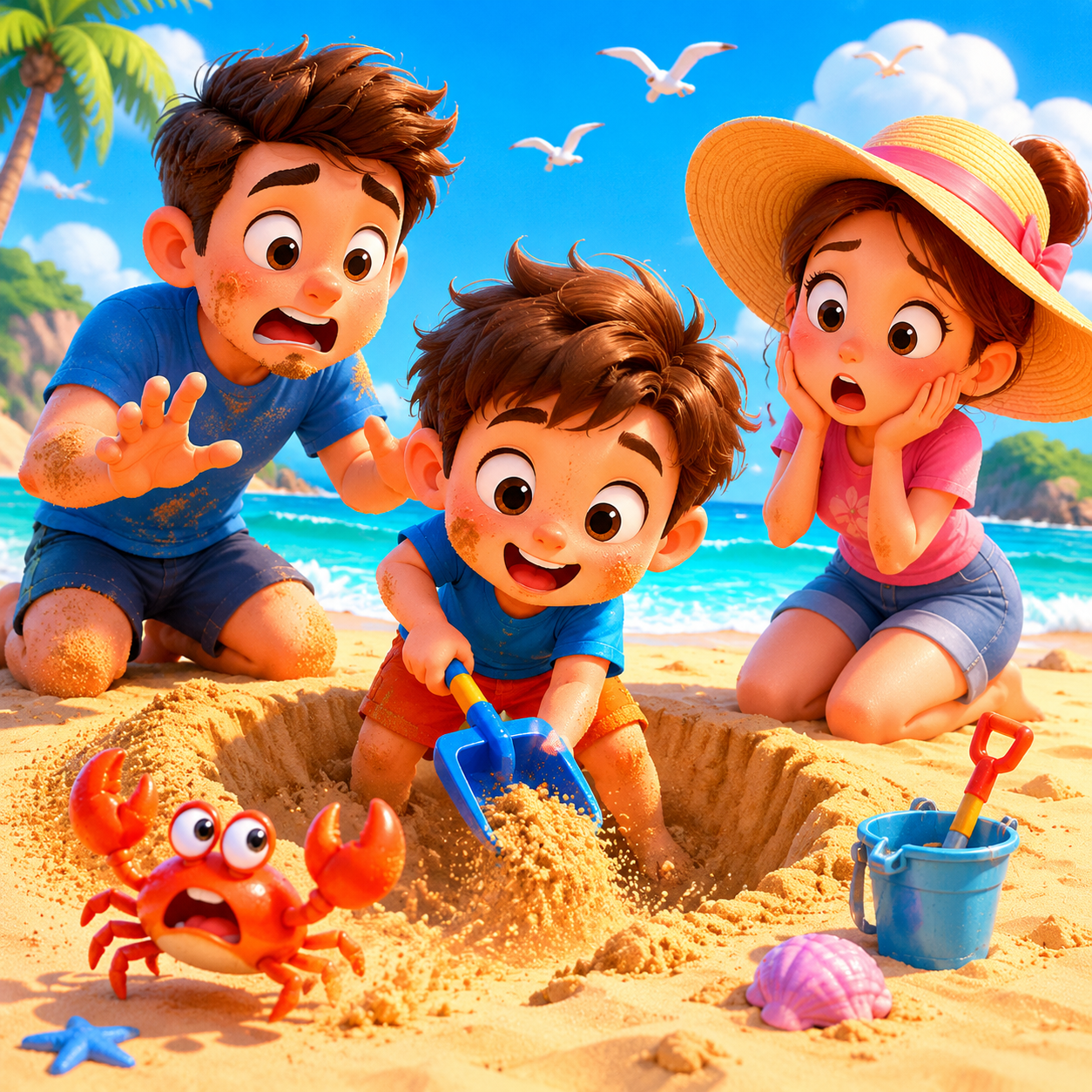 Bedtime Stories: Mom, I Dug in the Sand Today🏖️