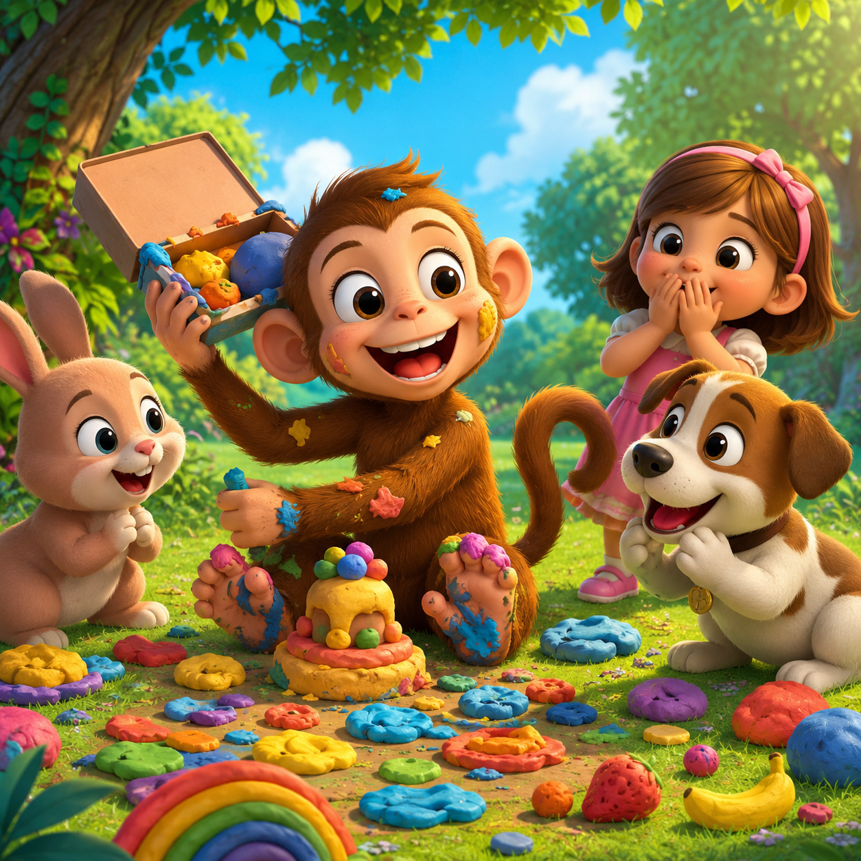 Bedtime Stories: Nicky’s Colorful Wishing Clay🐒