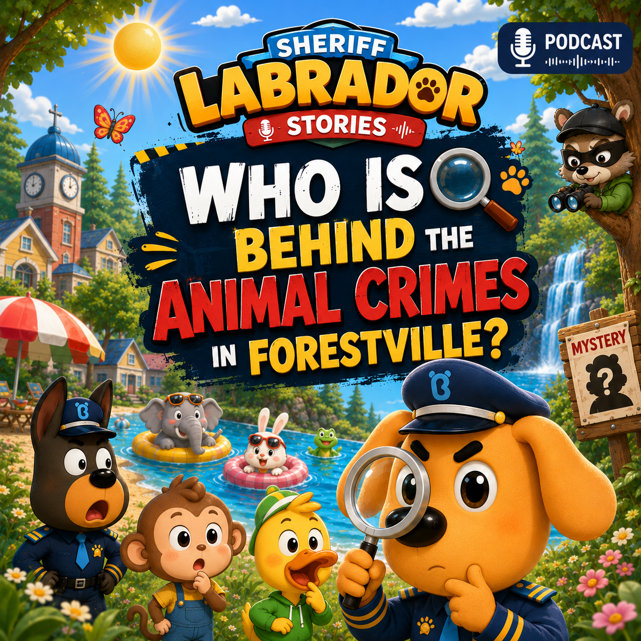 Sheriff Labrador: Who Is Behind the Animal Crimes in Forestville?丨Detective Stories丨Safety Rules podcast cover art