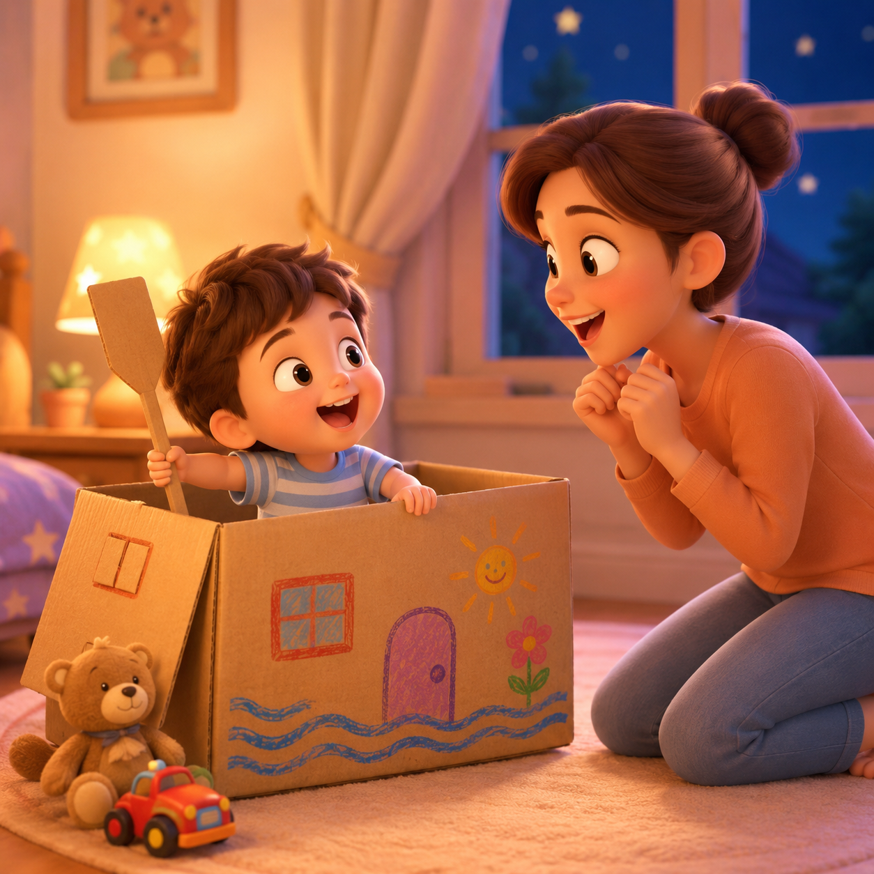 Bedtime Stories: Mom, the Cardboard Box is Fun📦 episode artwork