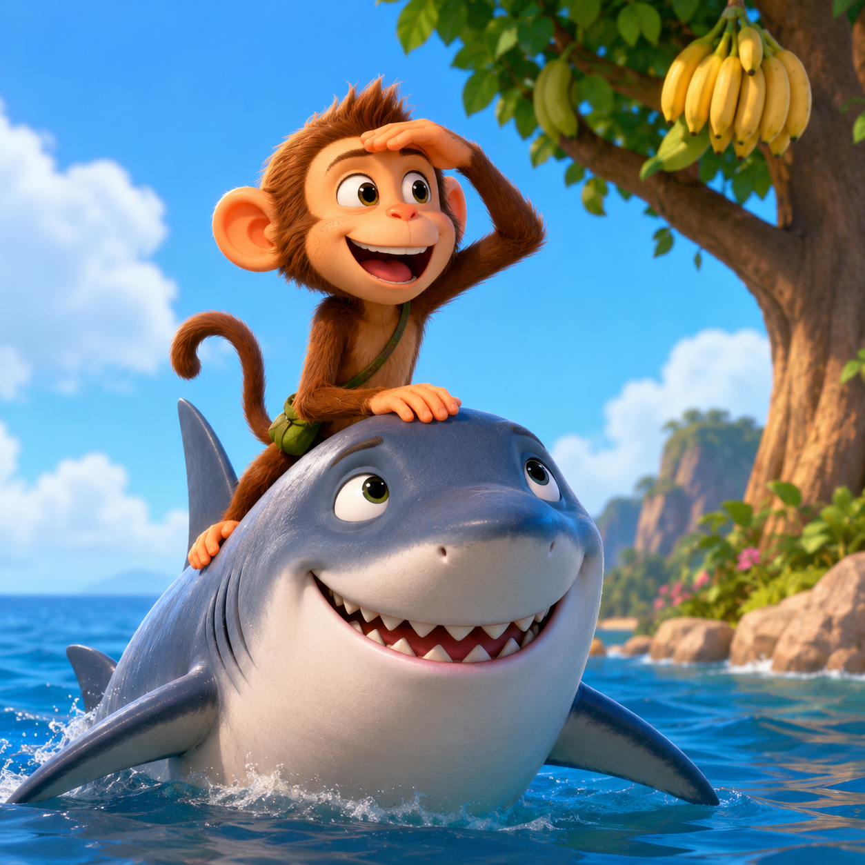African Folktales: The Monkey, the Shark, and the Washerman's Donkey丨Aesop’s Fables from Every Land episode artwork