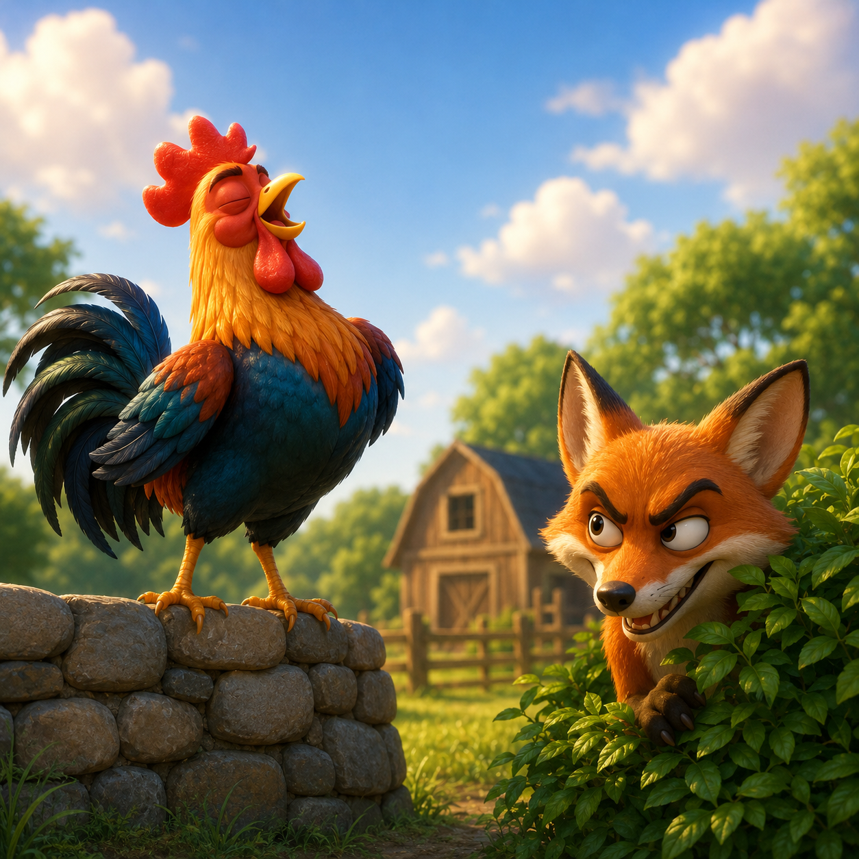 The Rooster and the Fox丨Aesop’s Fables from Every Land episode artwork