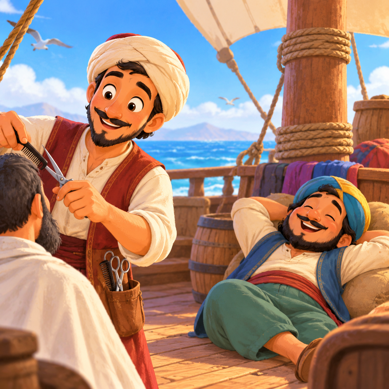 Abu Kir the Dyer and Abu Sir the Barber P1丨Aesop’s Fables from Every Land